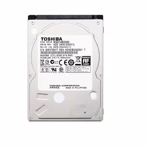 هارد دیسک اینترنال 2.5 اینچی توشیبا مدل MQ01ABD050V ظرفیت 500 گیگابایت