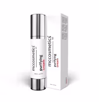 کرم مرطوب کننده پیوریفاینگ پوست چرب purifying cream برند ام سی کازمتیک mccosmetic حجم 50ml