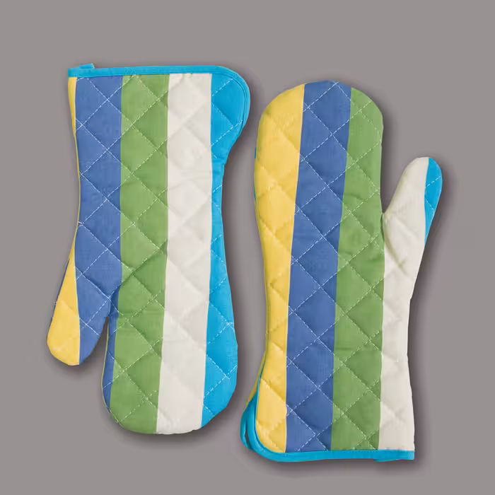 دستکش اشپزخانه کتان طرح رابید ابی