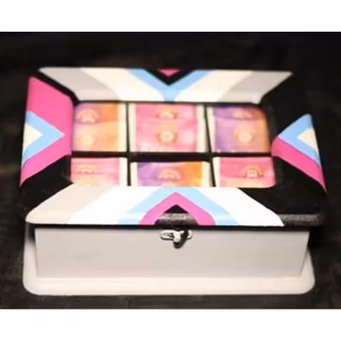 جعبه دمنوش طرح رنگینه