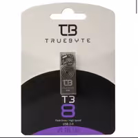 فلش 8گیگ truebyte  مدل T3 گارانتی آی تی مادام العمر
