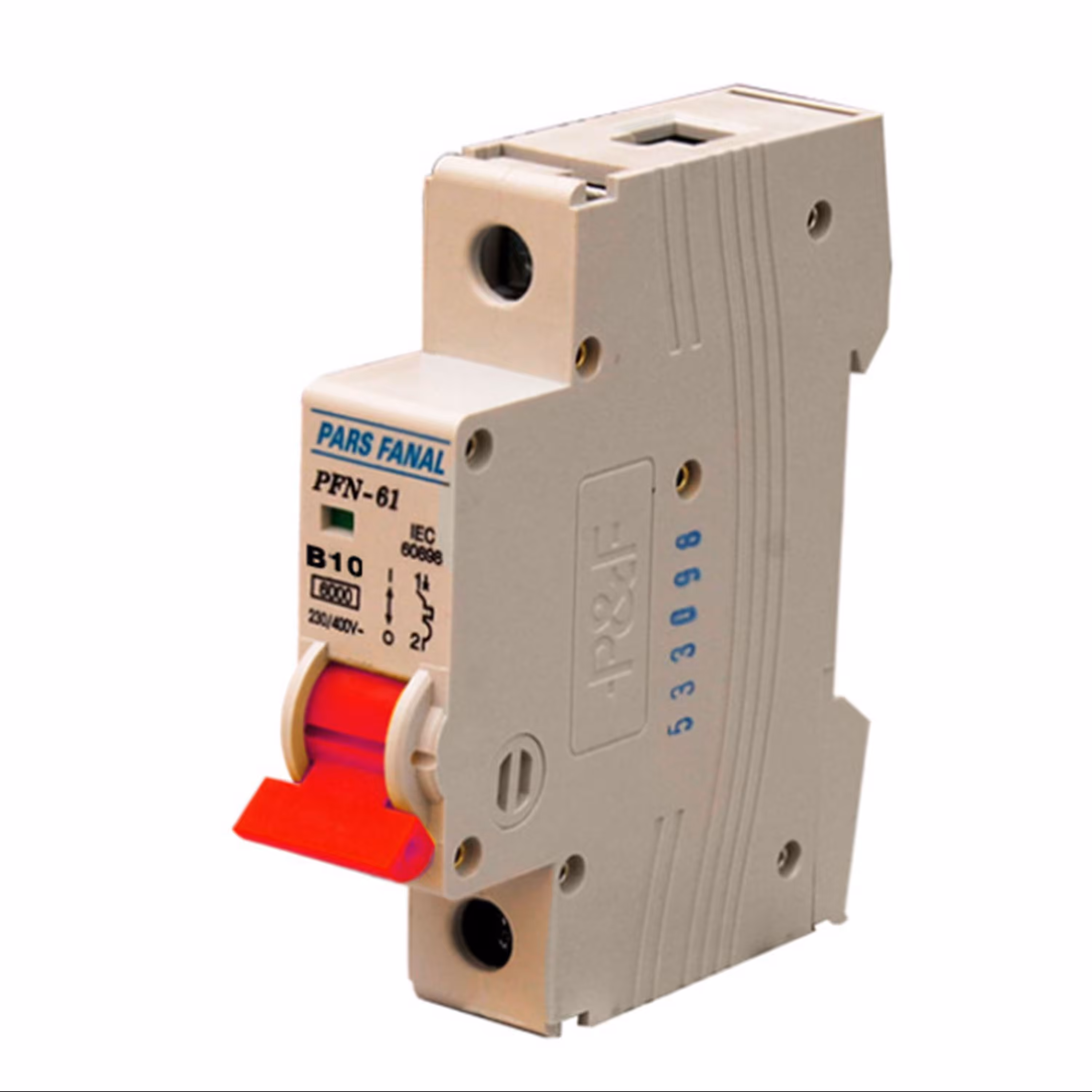 فیوز مینیاتوری تک فاز 10 آمپر پارس فانال مدل B10