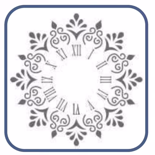 شابلون طرح ساعت کد 885 سایز 40 در 60 