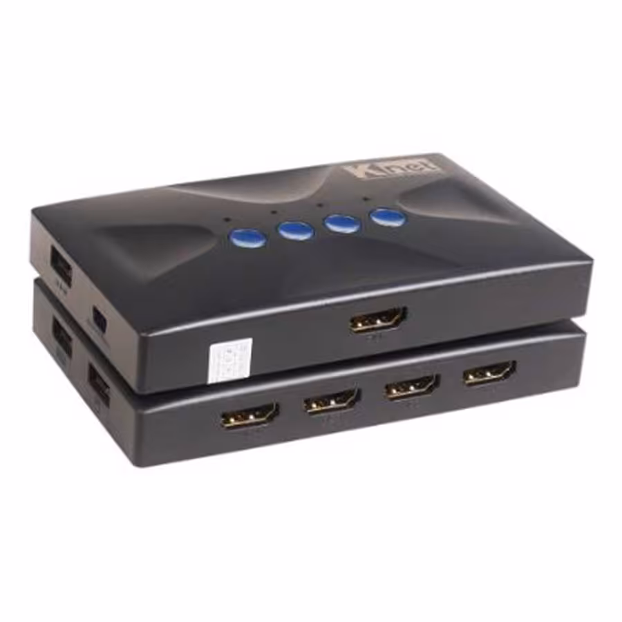 قیمت و خرید سوییچ 4 پورت KVM کی نت مدل K-SWKHM004 | یاس ارتباط
