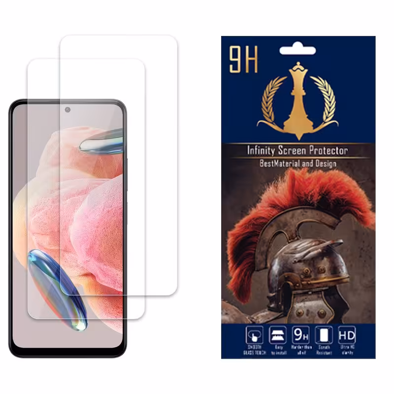 محافظ صفحه نمایش اینفینیتی مناسب برای شیائومی Redmi Note 12 4G بسته دو عددی