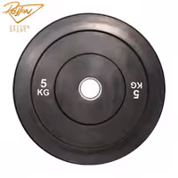 صفحه هالتر لاستیکی مشکی 5 کیلویی