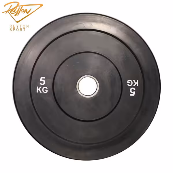 صفحه هالتر لاستیکی مشکی 5 کیلویی