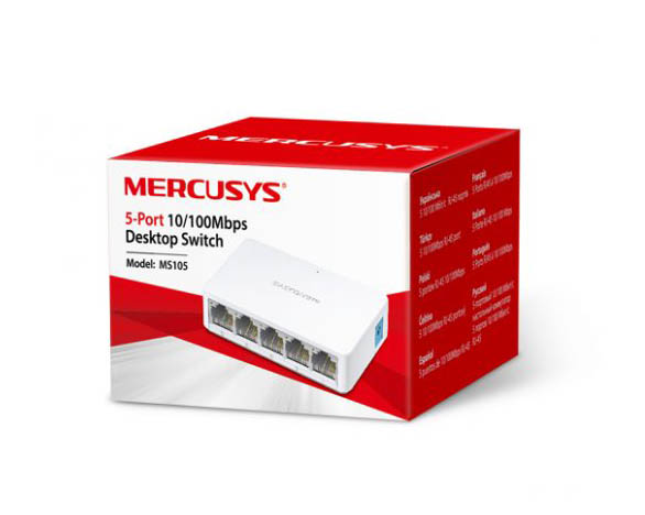 سوییچ شبکه 5 پورت مرکوسیس مدل MS 105
