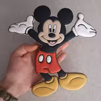 کوکی دکوراتیو رویال آیسینگ طرح میکیموس سایز بزرگ برای جلوی کیک