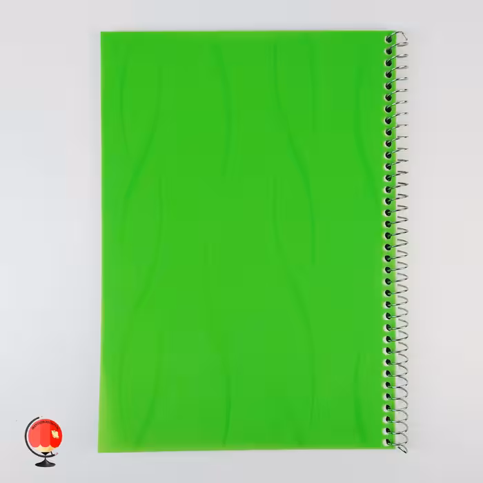 دفتر مشق 100 برگ سیمی رنگی آونگ سبز