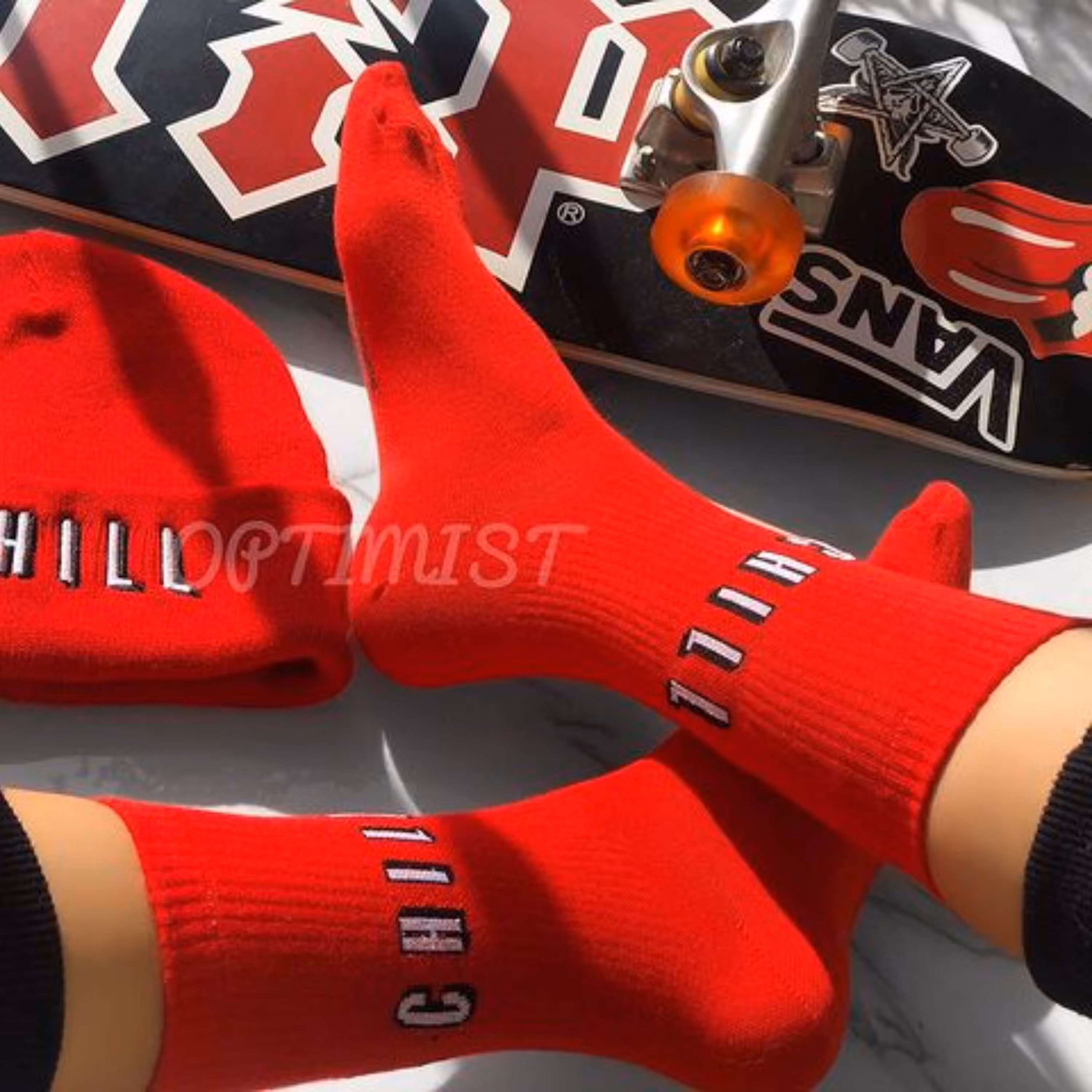 جوراب ساقدار چیل CHILL قرمز