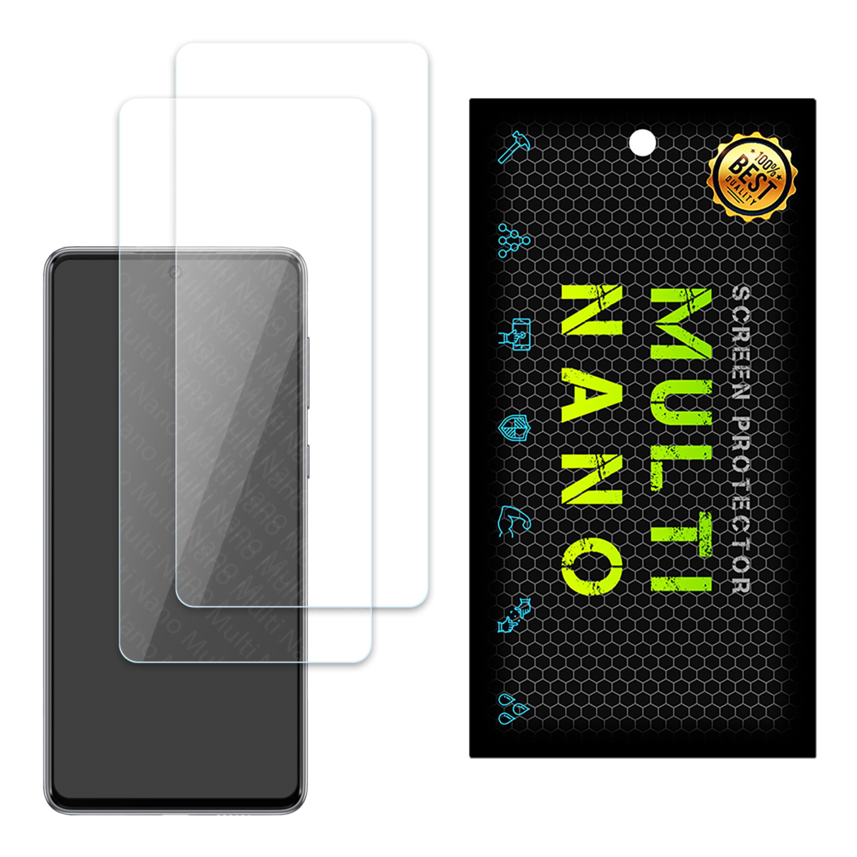 محافظ صفحه نمایش مولتی نانو مدل X-S2N برای موبایل سامسونگ Galaxy A73 بسته دوتایی