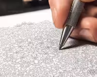 وکتور شمسه گل های ختایی مشکی | گرافیک با طعم تربچه