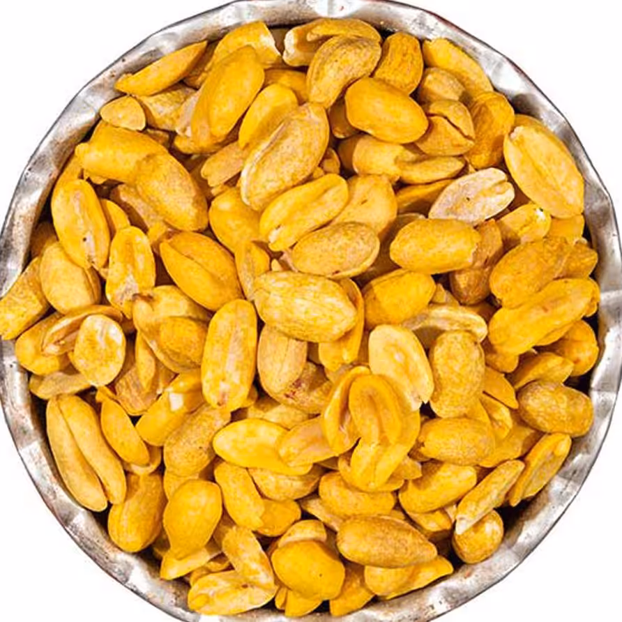 بادام زمینی زعفرانی 500 گرم  دو آتیشه با کیفیت عالی و بسیار خوش طعم 