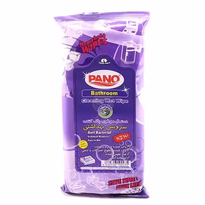 دستمال مرطوب پاک کننده سرویس بهداشتی 36 برگ پانو