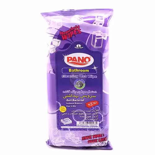 دستمال مرطوب پاک کننده سرویس بهداشتی 36 برگ پانو