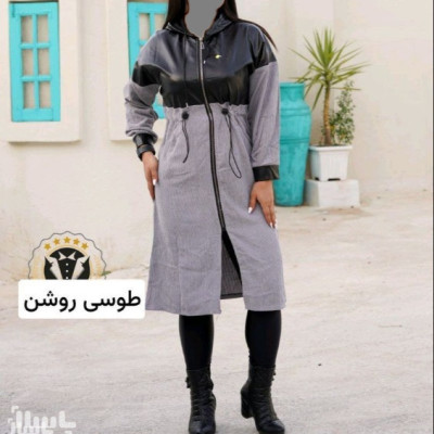 مانتو اسپرت زنانه کبریتی درجه 1 و چرم مدل تینا