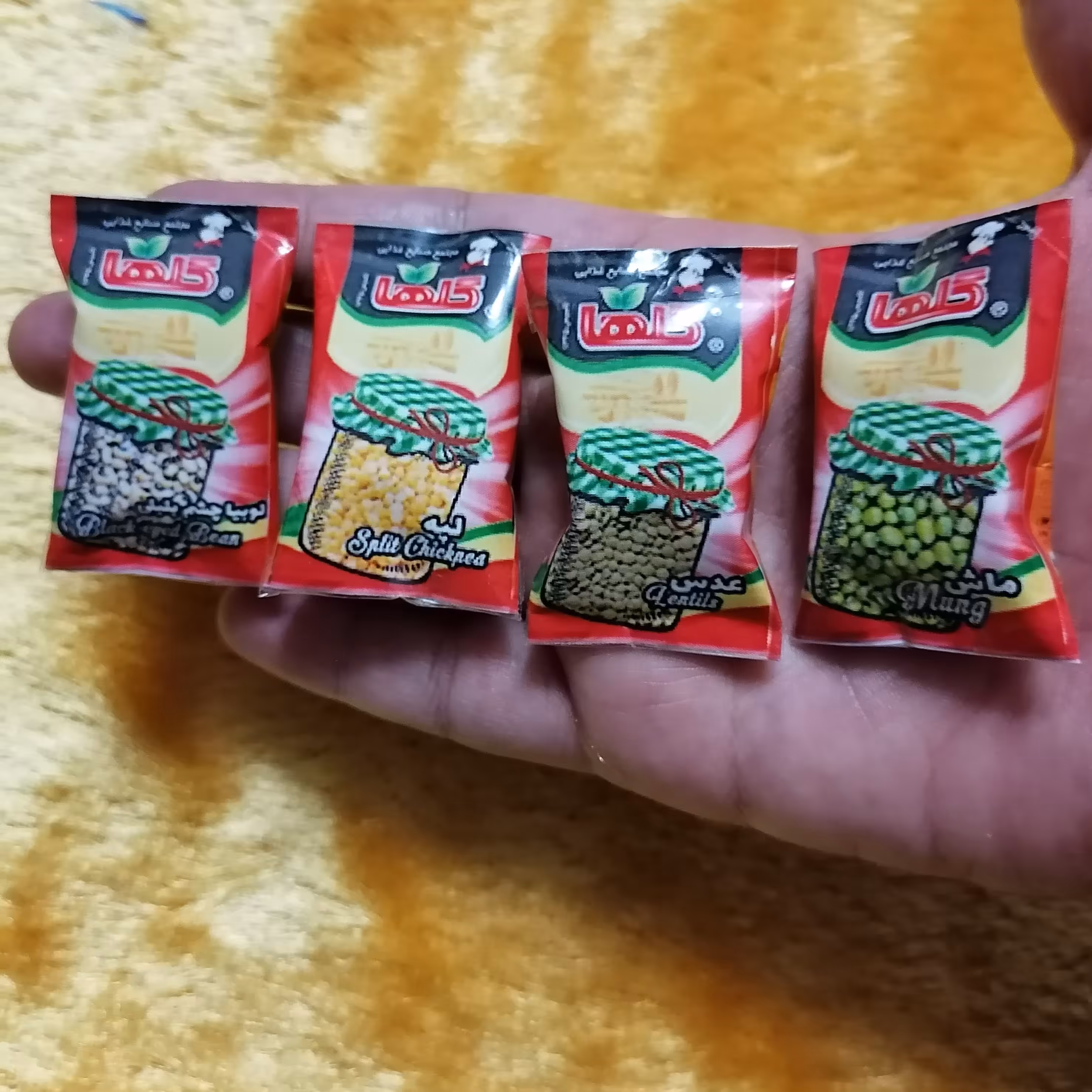 پک4عددی حبوبات گلها