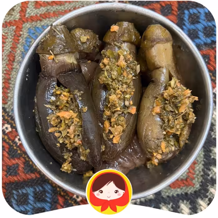 ترشی بادمجان  شکم پر در ظرف 1000 گرمی  