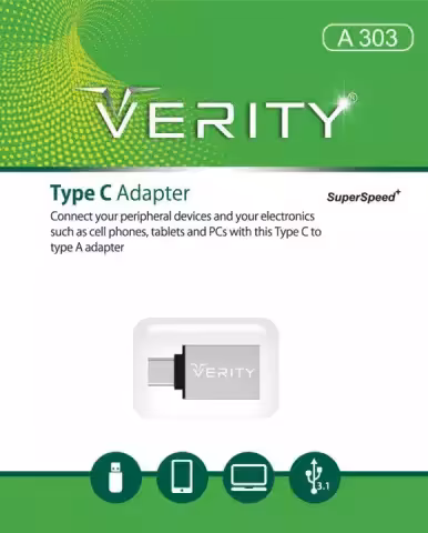 تبدیل TYPE C به VERITY USB3.0 مدل A303