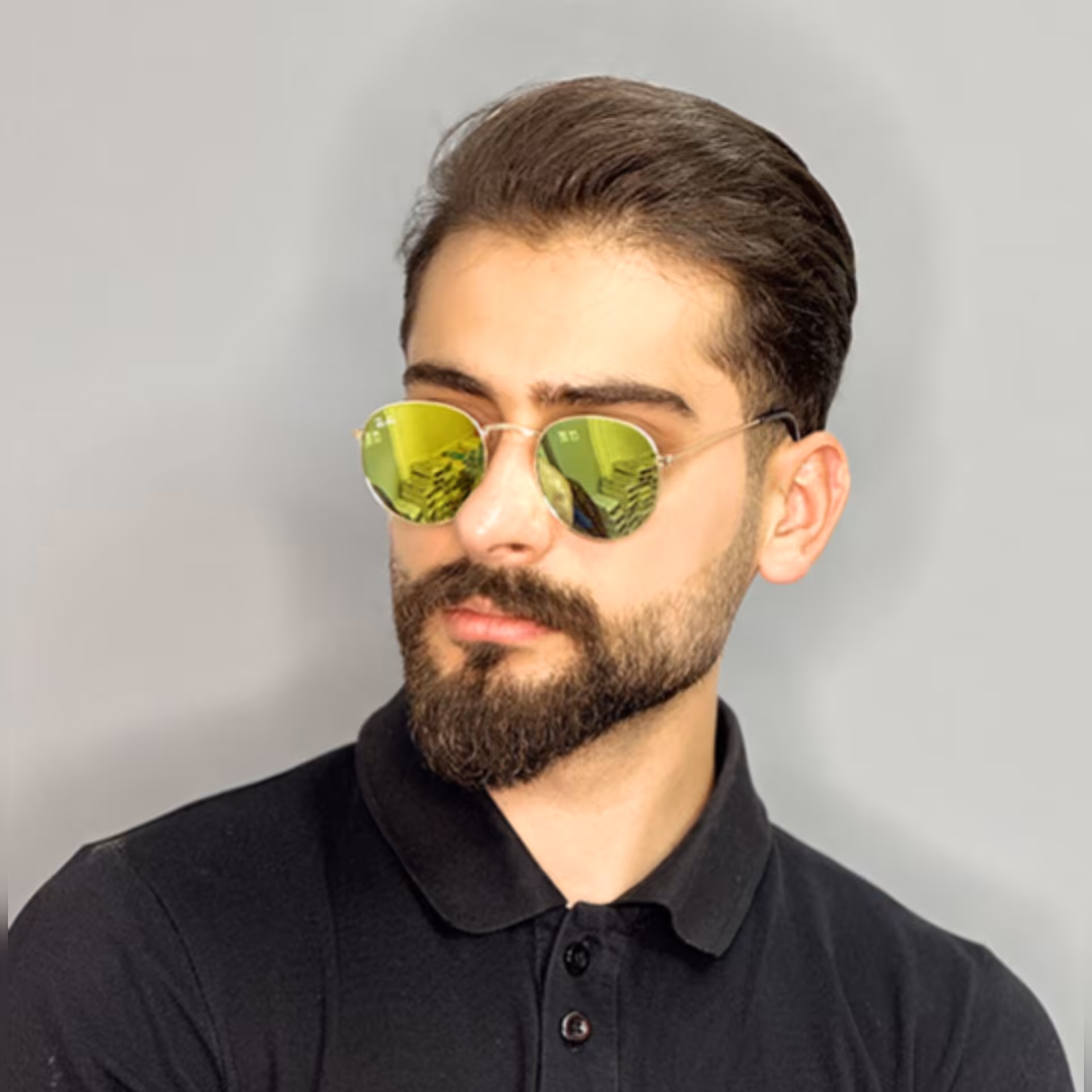 عینک آفتابی مردانه اورجینال برند ری بن سبز فسفری یووی400