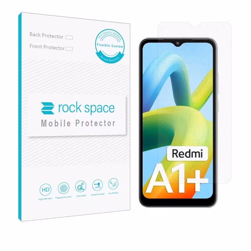 گلس مات نانو و ضد ضربه گوشی شیائومی Redmi A1 Plus برند راک اسپیس 

