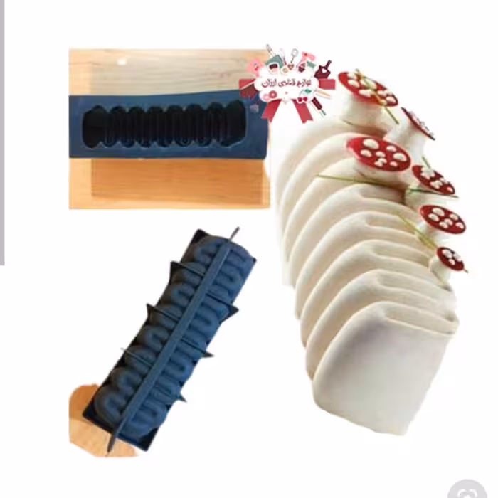 قالب سیلیکونی مار پیچ مستطیلی مناسب دسر های مدرن 