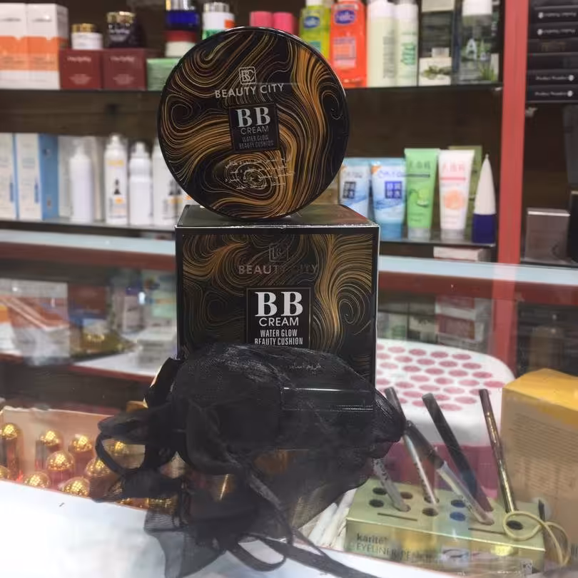 کوشن BB کوشن بی بی با پد قارچی پرایمر کوشن مخملی کرم پودر