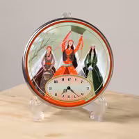 ساعت دیواری و رومیزی 16 سانت طرح نوروز سیناتیک