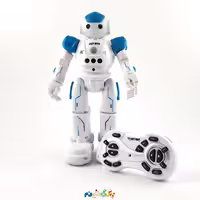 اسباب بازی ربات موزیکال  کنترلی شارژی چراغدار و سنسور دار  ارتفاع  25سانت