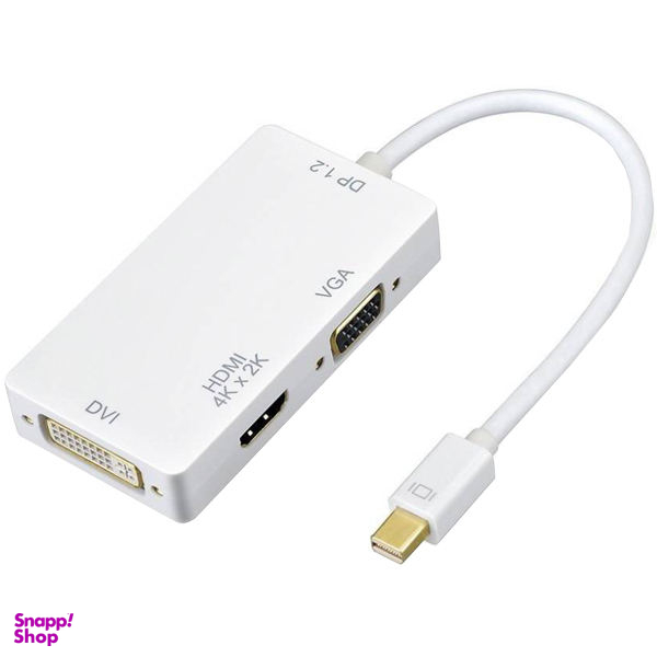 مبدل Mini DisplayPort به DVI/HDMI/VGA مدل DP-12 غیر اصل