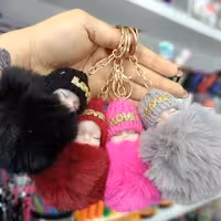 آویز جاکلیدی طرح نوزاد خوابیده