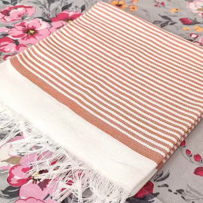 دستمال نخی باکیفیت طرح 3 دستباف 