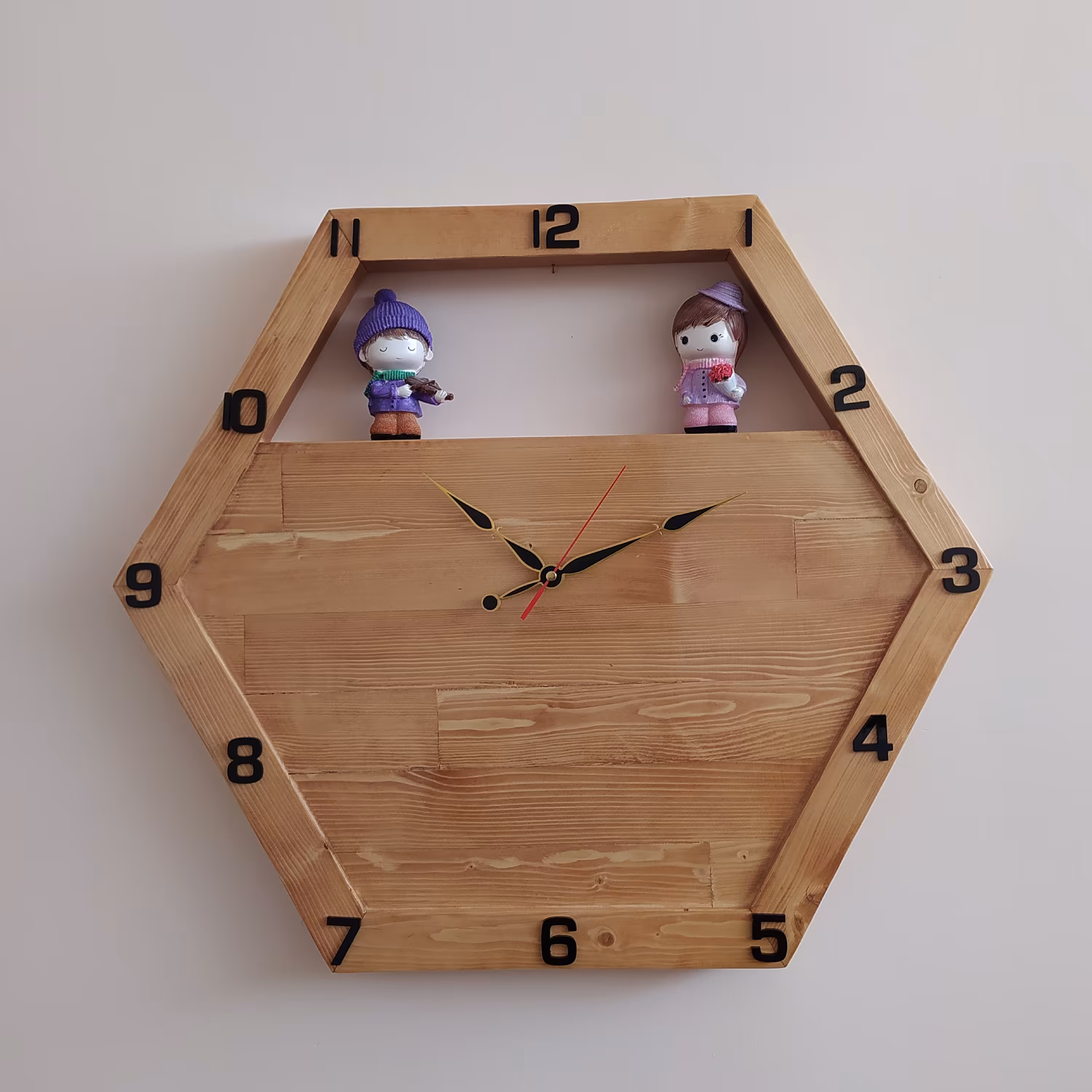 ساعت  دیواری چوبی