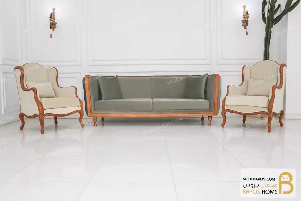 ست مبلمان چستر و راحتی دایان و کویین انگلیسی