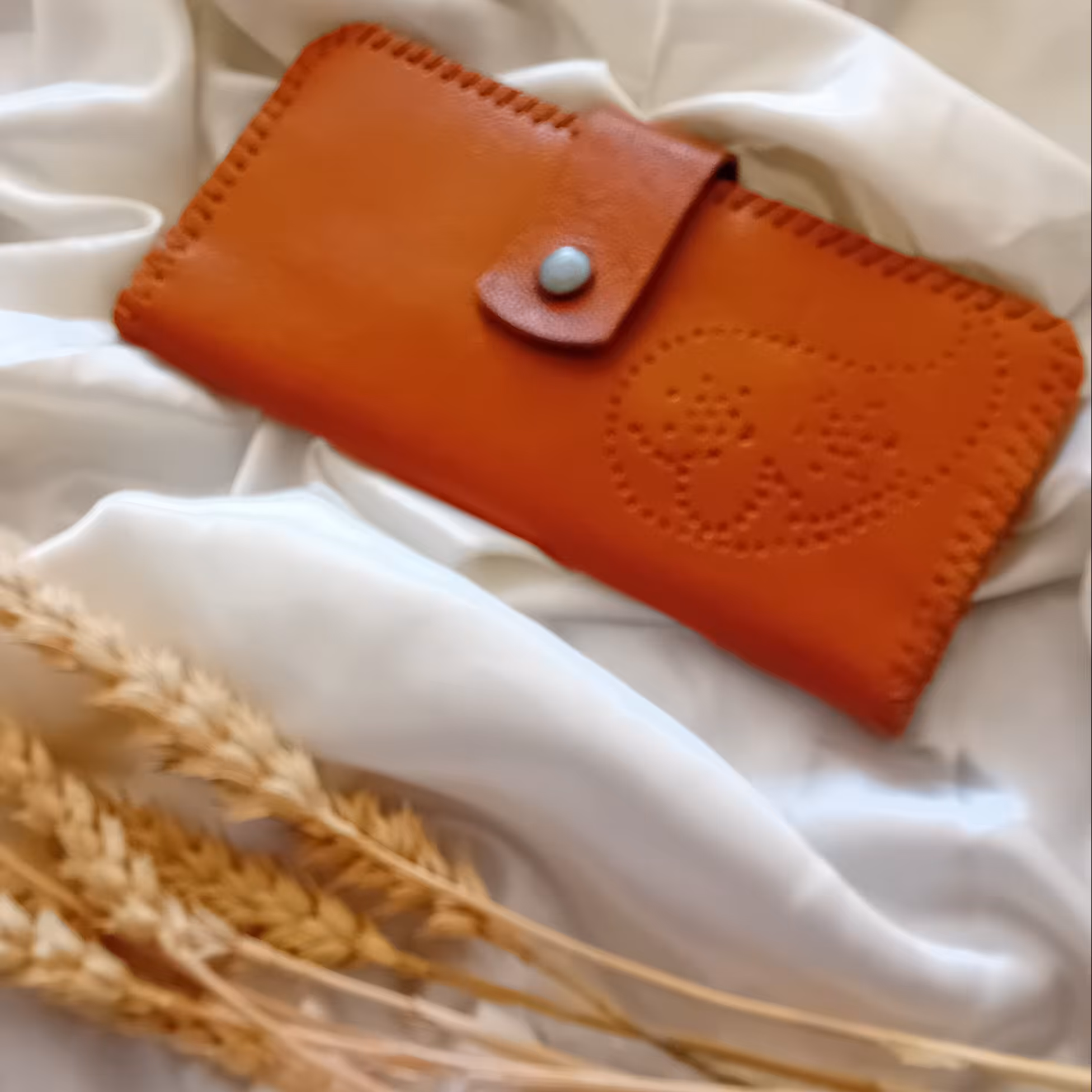 کیف پول چرم طبیعی دست دوز