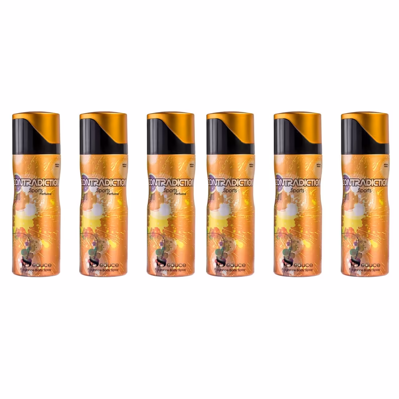 اسپری خوشبو کننده بدن سدیوس مدل کنترادیکشن اسپرت حجم 200 میلی لیتر بسته 6 عددی