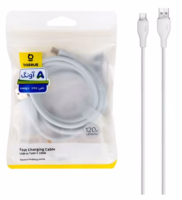 کابل شارژ 1.2 متری فست Type-C بیسوس مدل P10355703221
