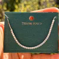 دستبند نقره تنیسی مارشال فری سایز