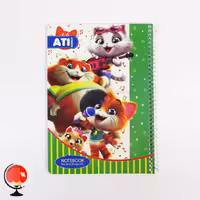 دفتر مشق 50 برگ سیمی طرح گربه ها آتی