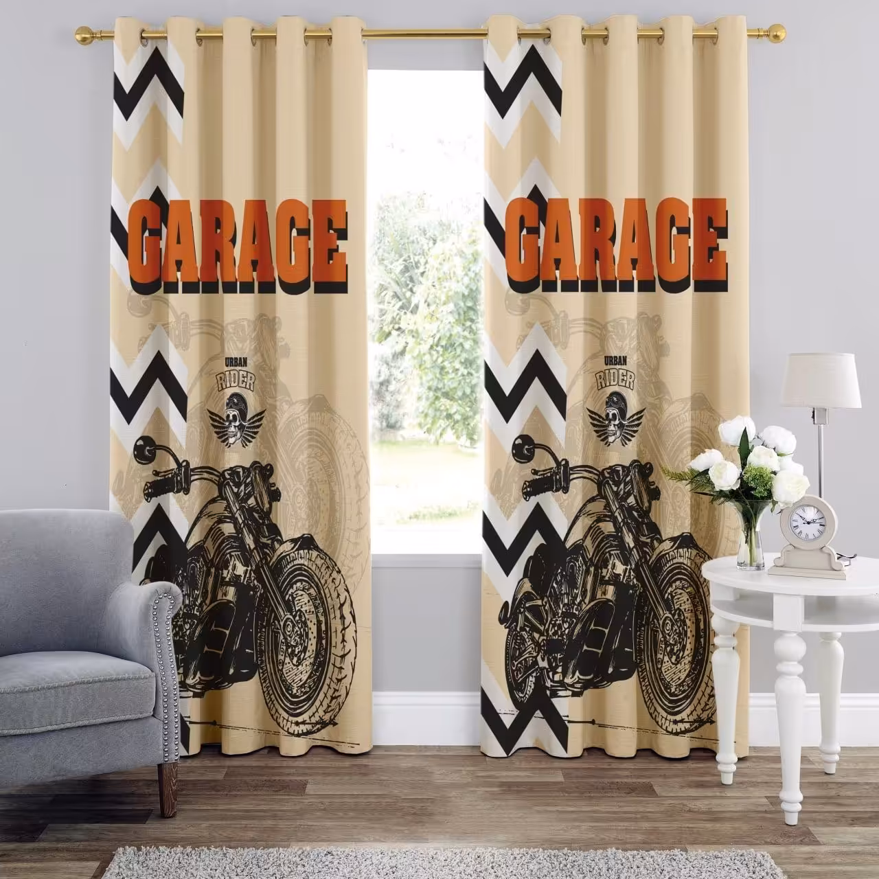 پرده چاپی  پانچ  طرح   ورزشی  کد 921