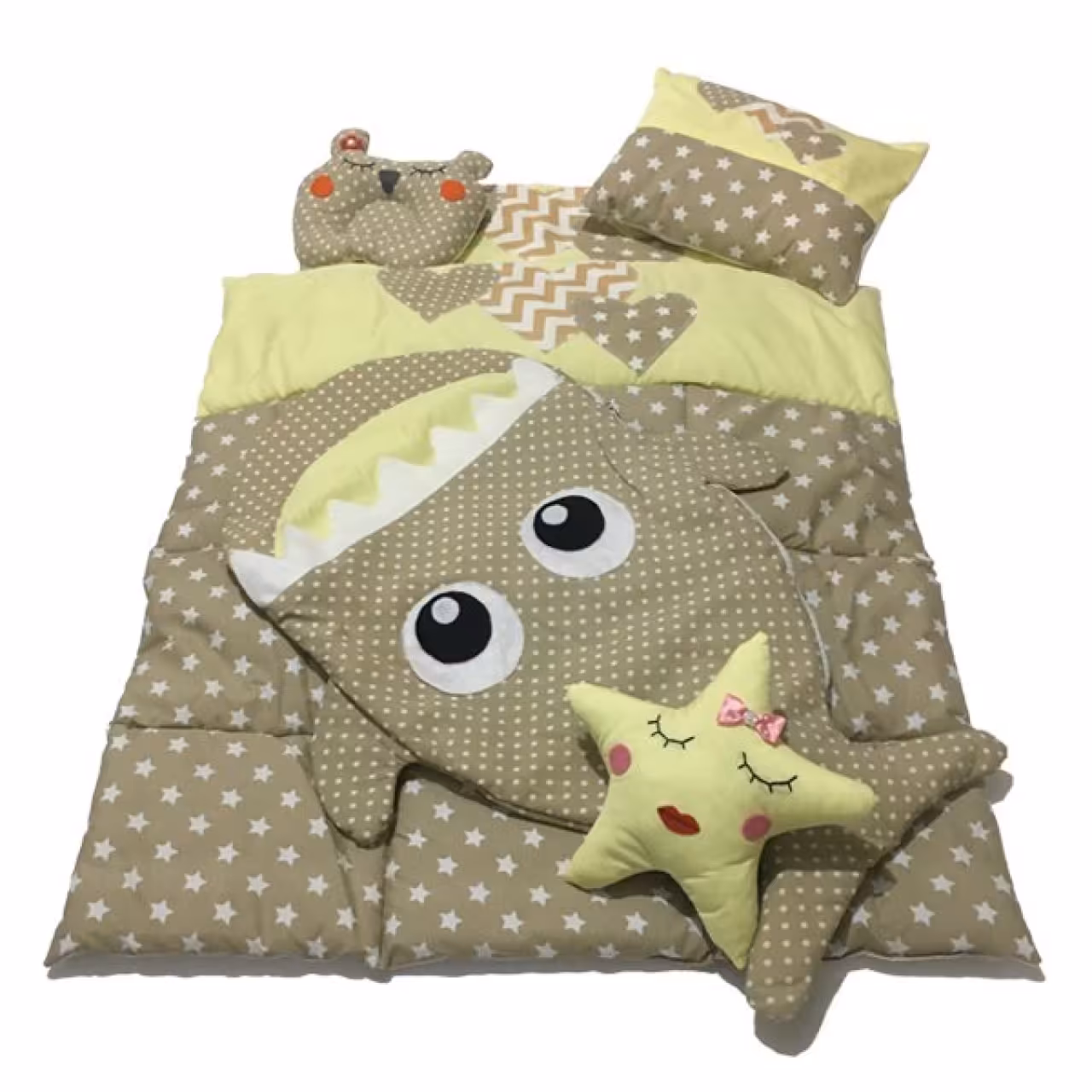 سرویس 6 تکه لحاف خواب کودک مدل ستاره