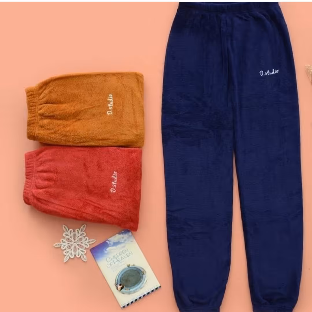 شلوار تدی بره ای با رنگ بندی جذاب