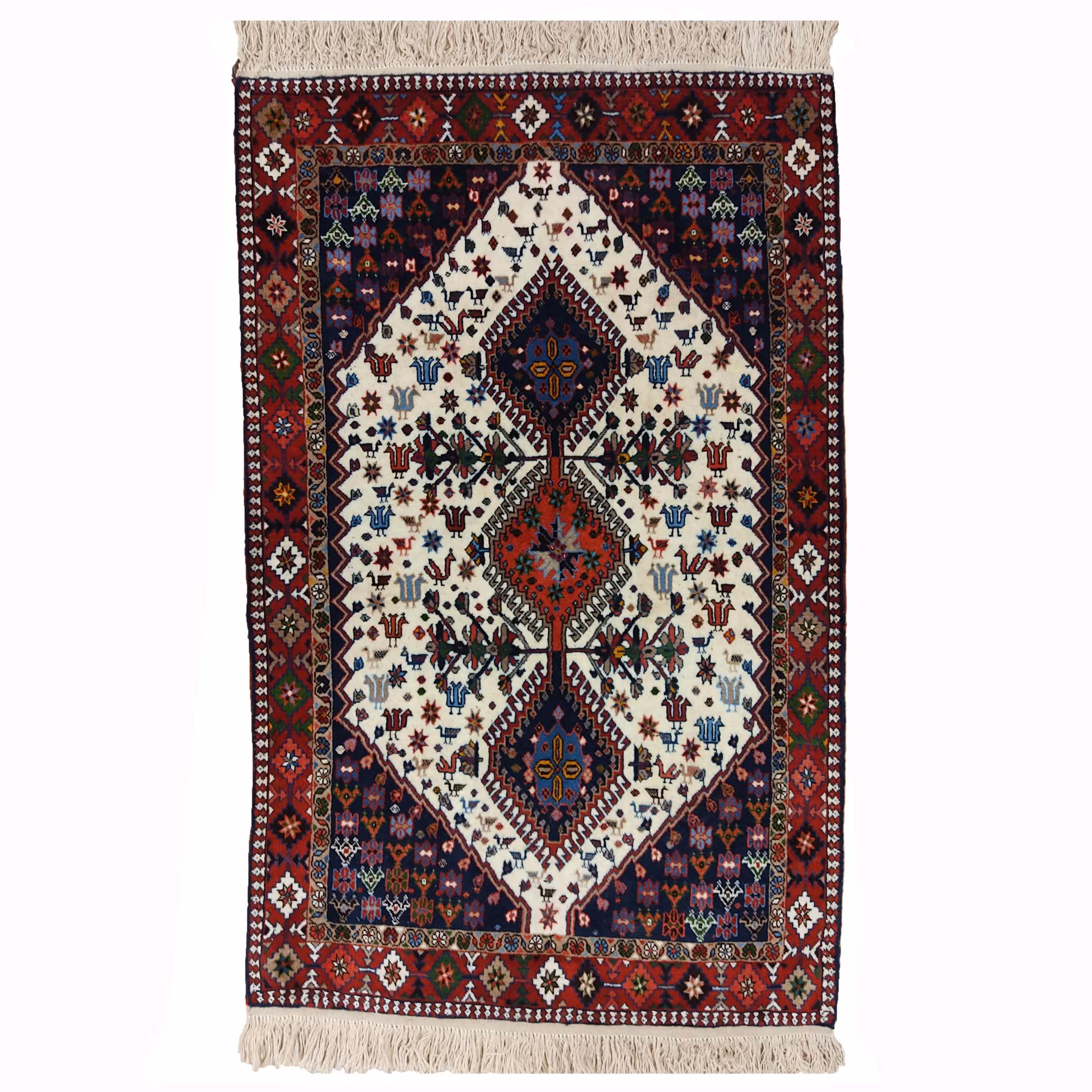 فرش دستبافت یک و نیم متری مدل یلمه کد 332