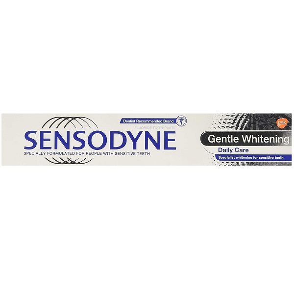 خمیر دندان سفید کننده Gentle Whitening سنسوداین | استفاده روزانه برای دندان های حساس | 75 میل
