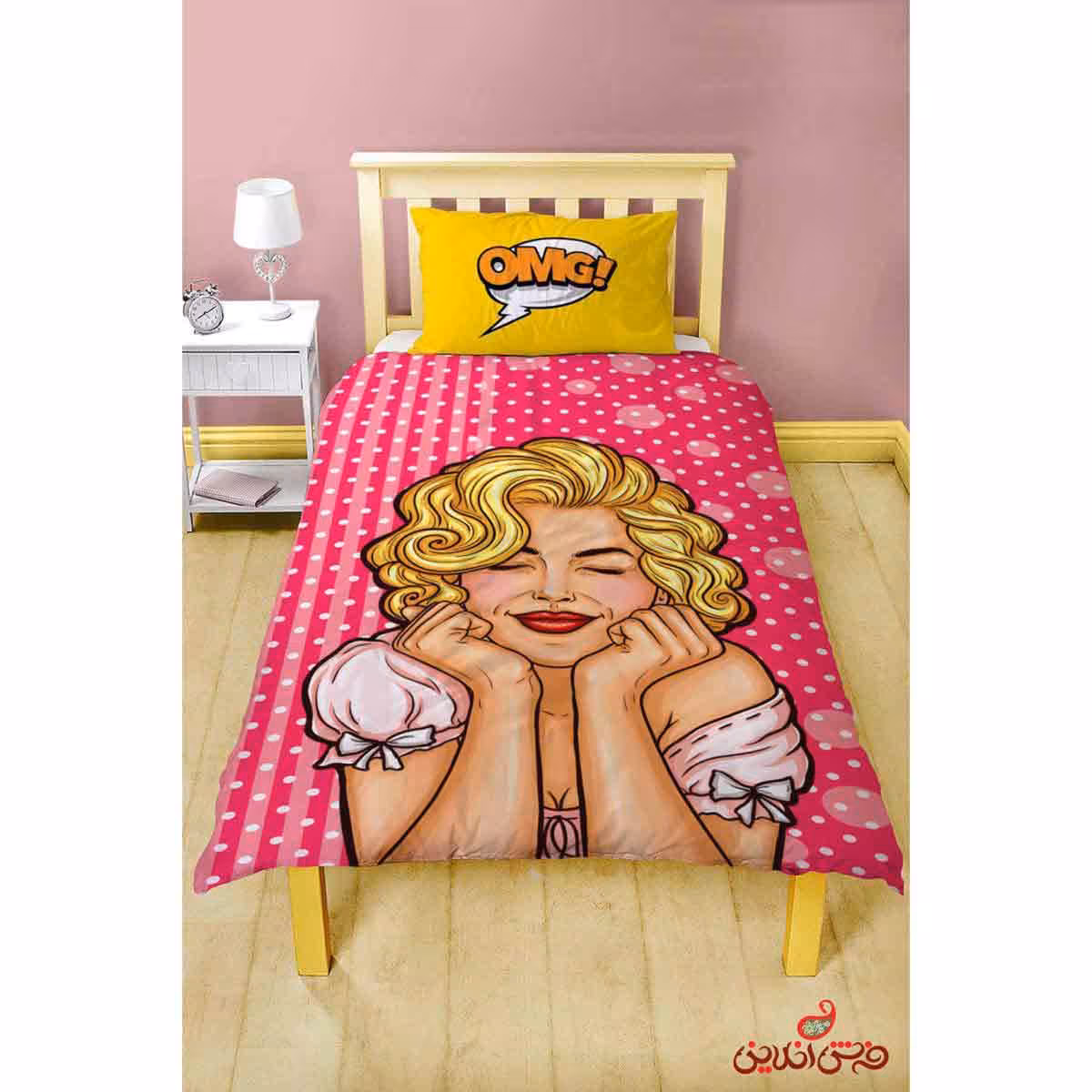 روتختی طرح دختر بلوند شاد کد 2199