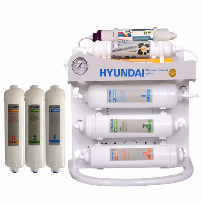  دستگاه تصفیه کننده آب هیوندای مدل HU-inline-08 به همراه فیلتر یدک
