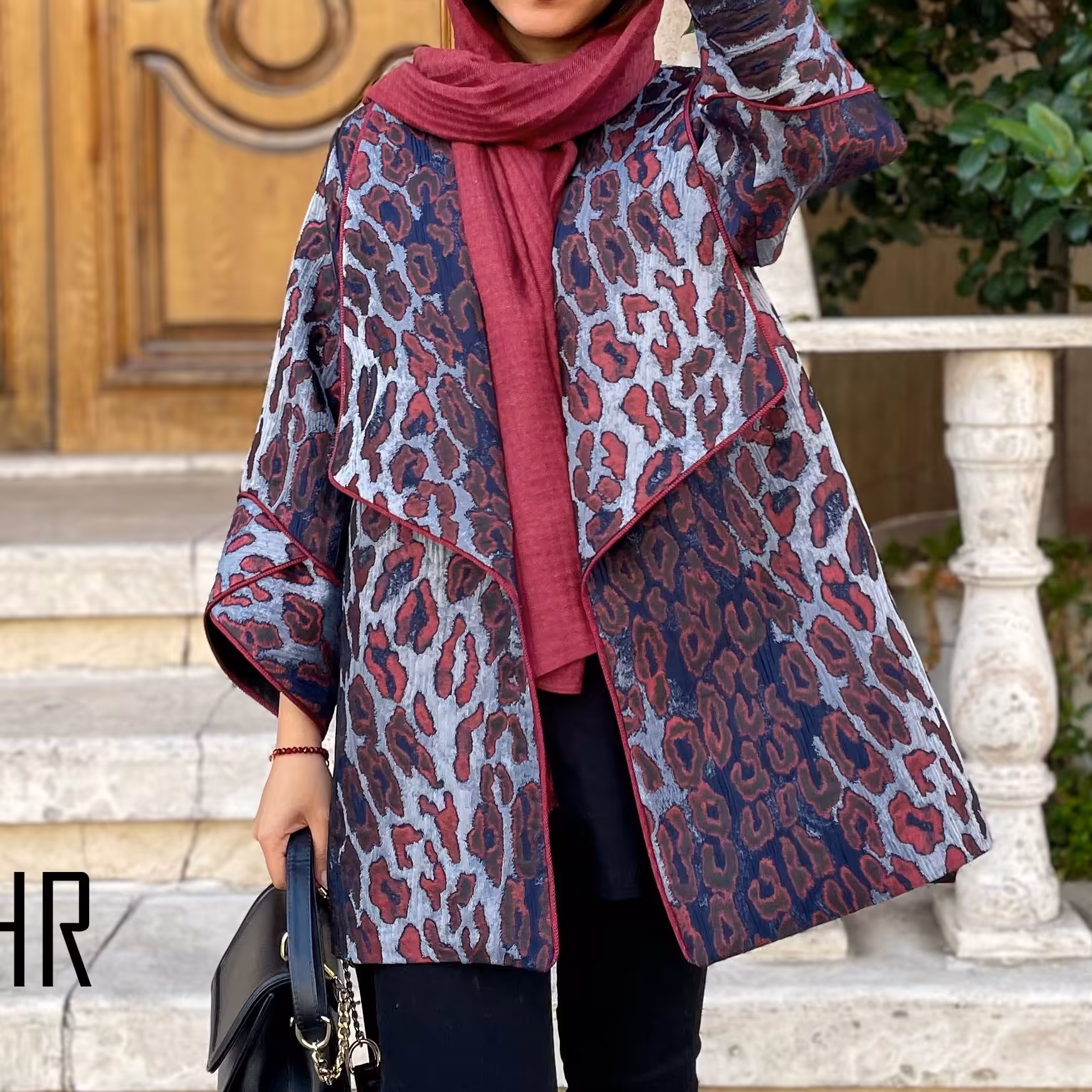 مانتو ژاکارد مجلسی مغزی دوزی شده وارداتی