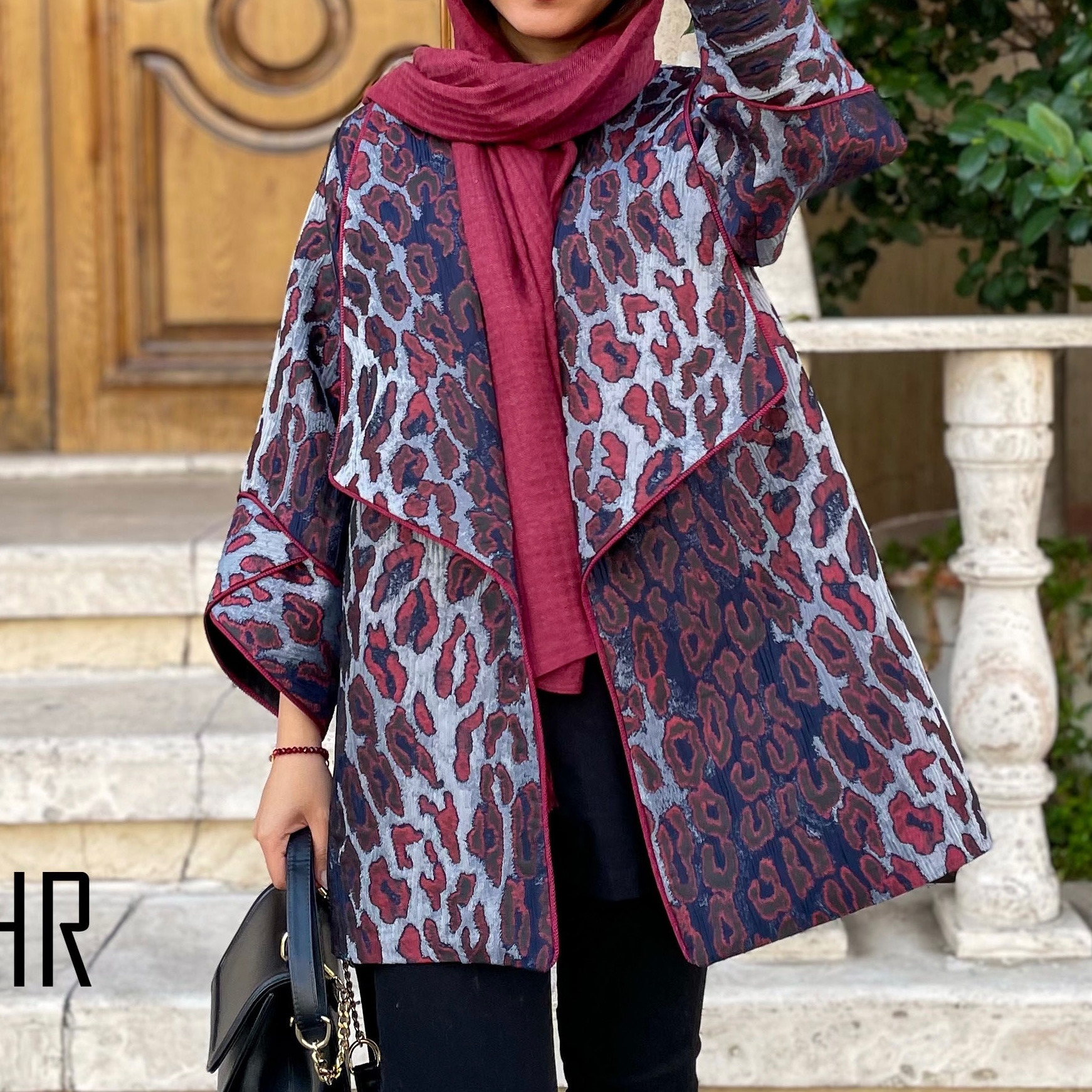 مانتو ژاکارد مجلسی مغزی دوزی شده وارداتی