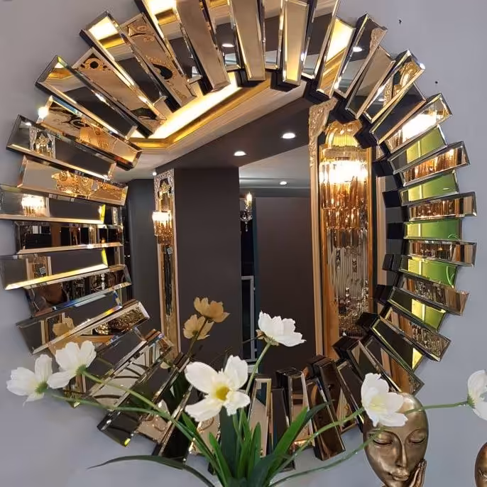 اینه کنسول مدل خورشیدی  سایز 90 سانتی 